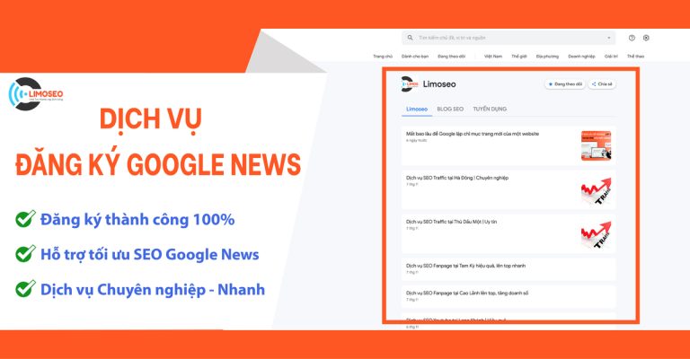 dịch vụ đăng ký Google News