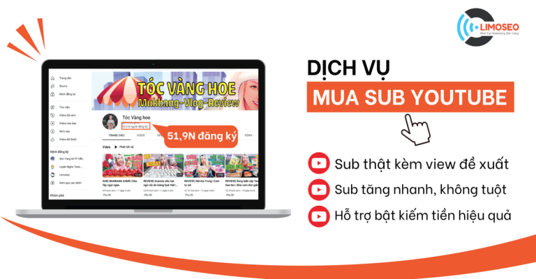 Dịch vụ mua Sub Youtube