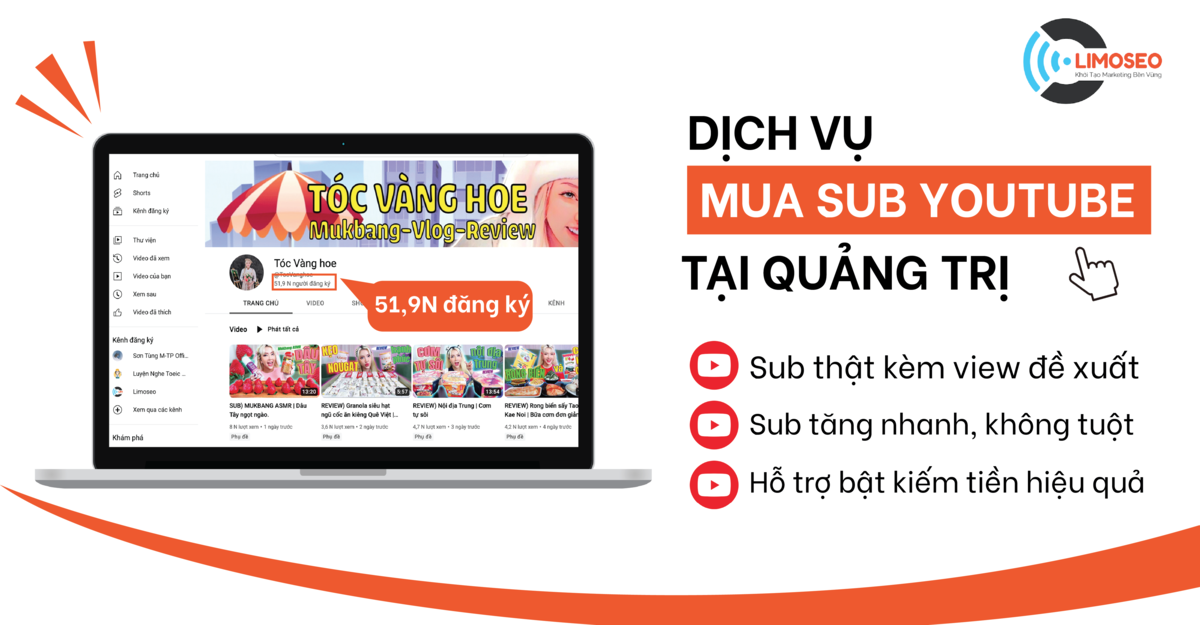 Dịch vụ mua sub Youtube tại Quảng Trị