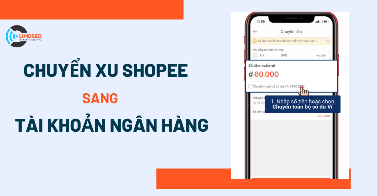 Cách chuyển xu Shopee sang tài khoản ngân hàng