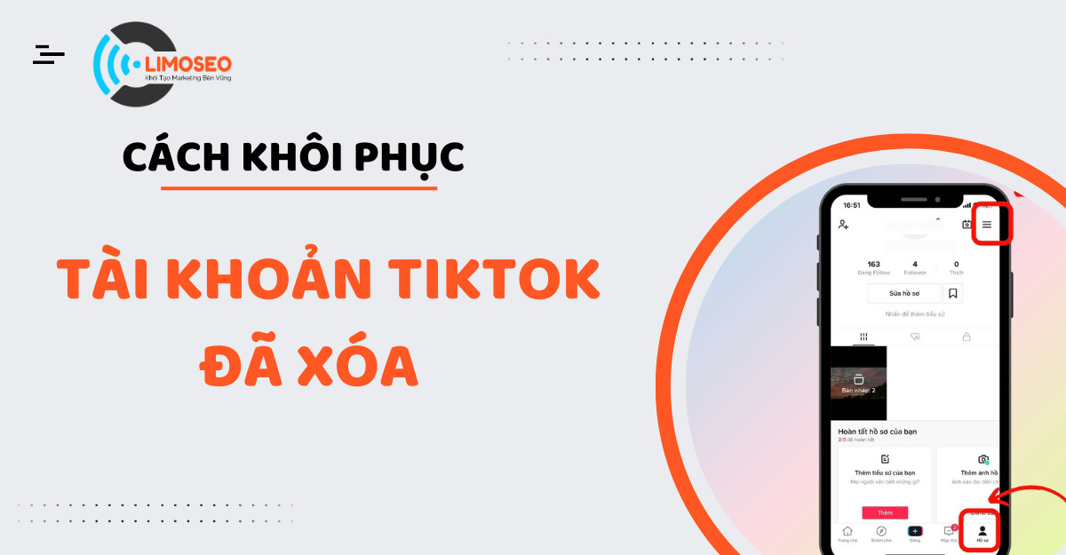 Cách khôi phục tài khoản TikTok đã xóa hiệu quả