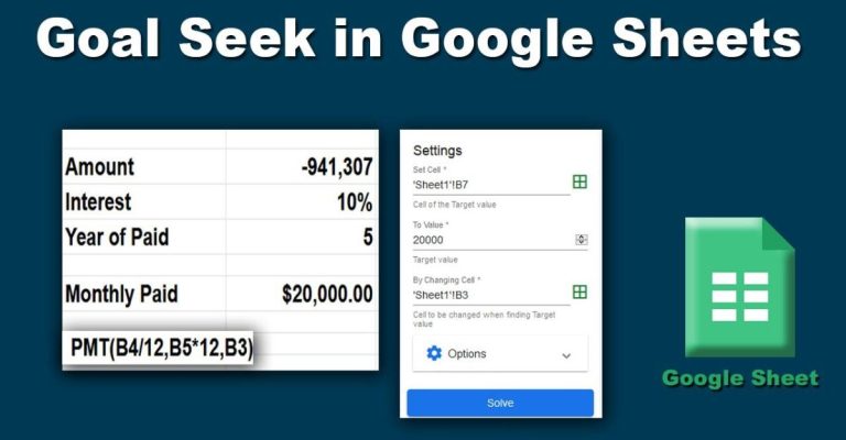 Cách sử dụng Goal Seek trong Google Sheet - Limoseo