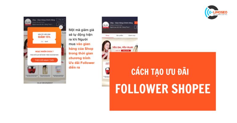 Cách tạo ưu đãi follower trên Shopee