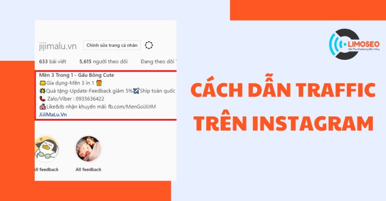 Hướng dẫn Cách dẫn traffic trên Instagram hiệu quả