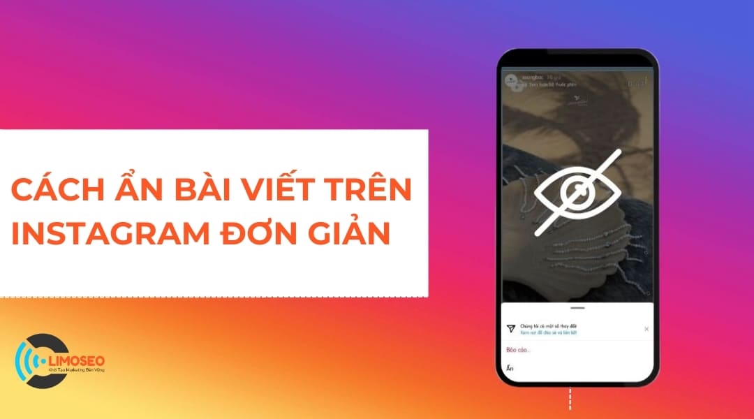 Cách ẩn bài viết trên Instagram Limoseo