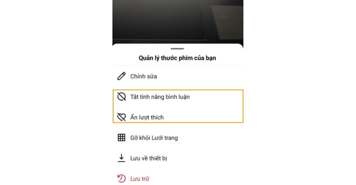 Cách ẩn lượt thích trên Reels khi video đã đăng