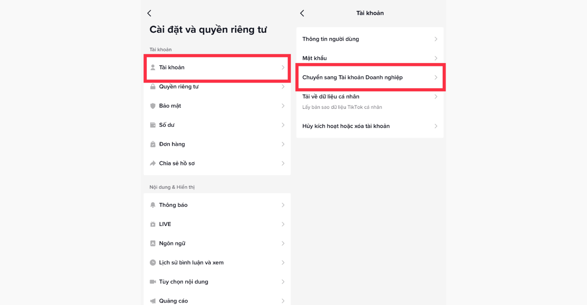 Cách gắn link sản phẩm vào video tiktok