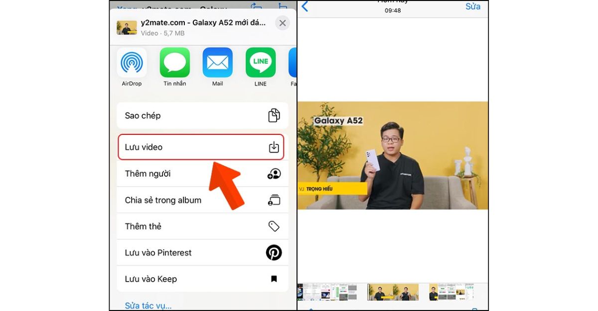 Cách lưu video YouTube vào điện thoại iPhone