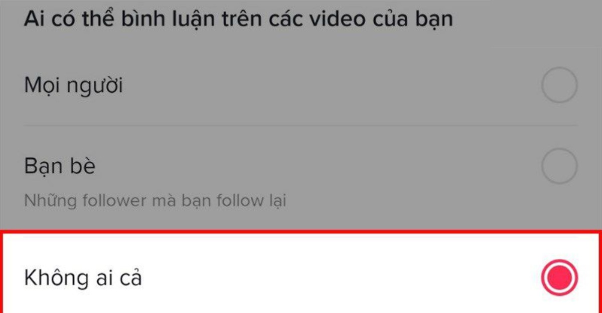 cách mở bình luận trên tiktok cho mọi người