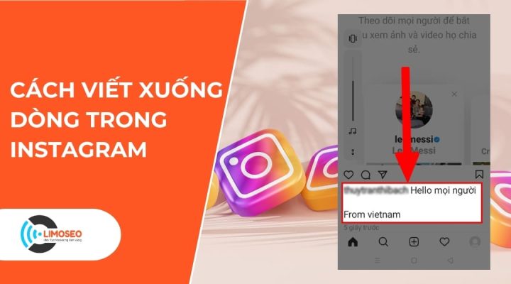 Cách viết xuống dòng trong Instagram