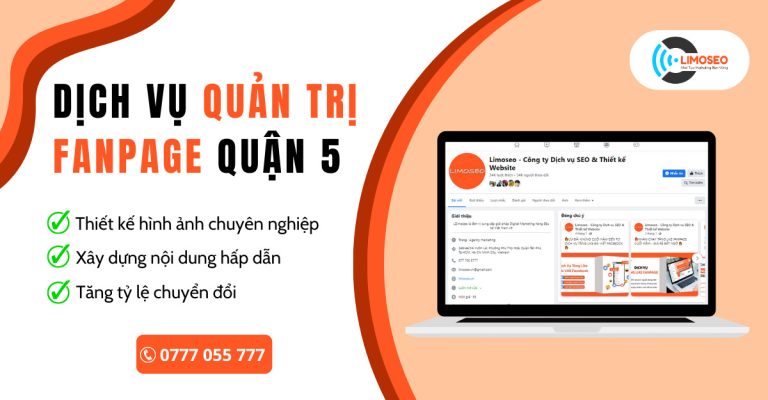 dịch vụ quản trị Fanpage quận 5