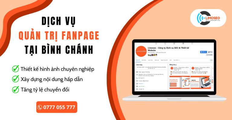 dịch vụ quản trị Fanpage tại Bình Chánh