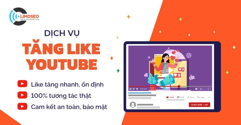 Dịch vụ tăng like Youtube - Mua like Thật, Uy tín, Giá rẻ