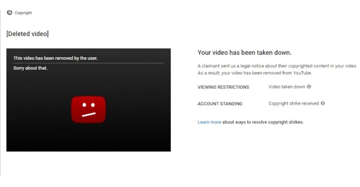 Nguyên tắc báo cáo bản quyền youtube