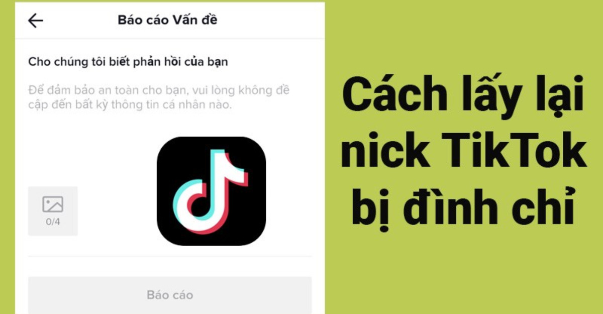 Tài khoản TikTok bị đình chỉ