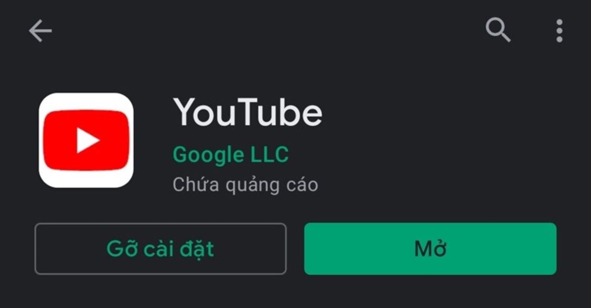 Tải ứng dụng Youtube về máy