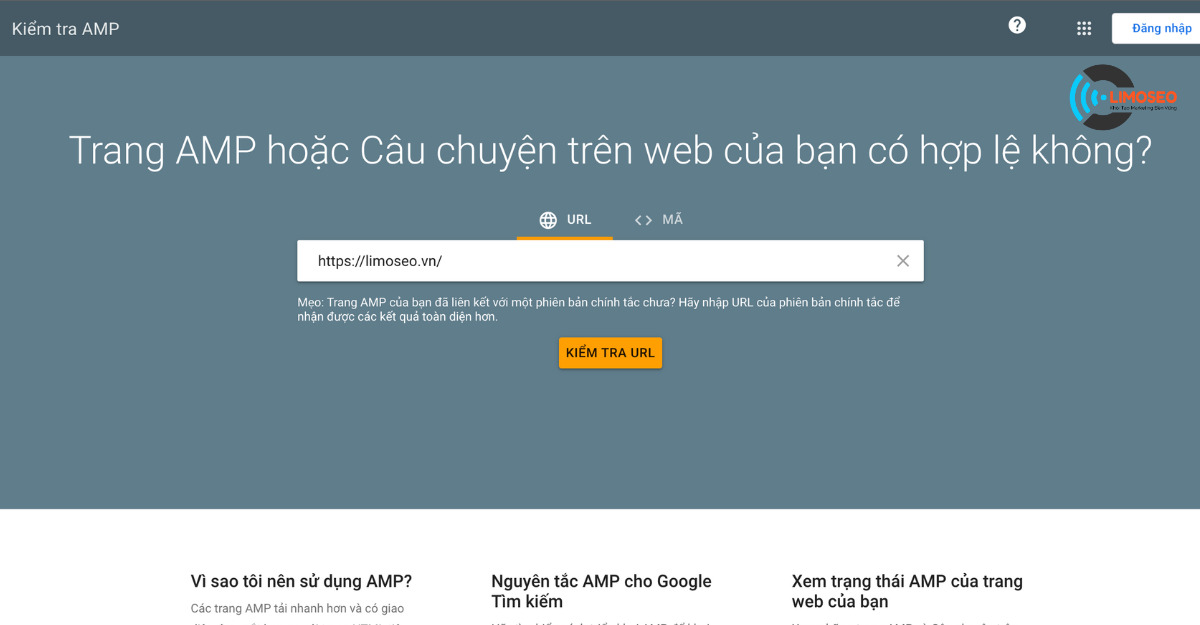 Cách kiểm tra AMP