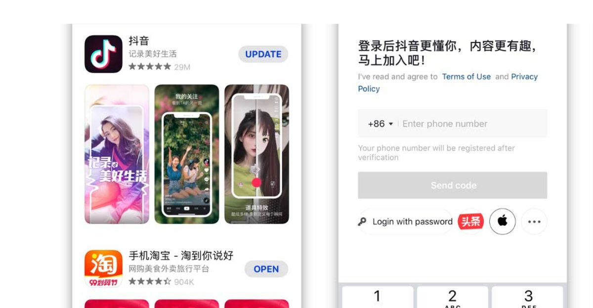 Cách tải tiktok hàn quốc - trung quốc