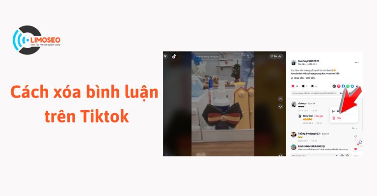 Cách xóa bình luận trên tiktok