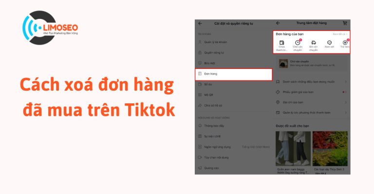 Cách xoá đơn hàng đã mua trên Tiktok