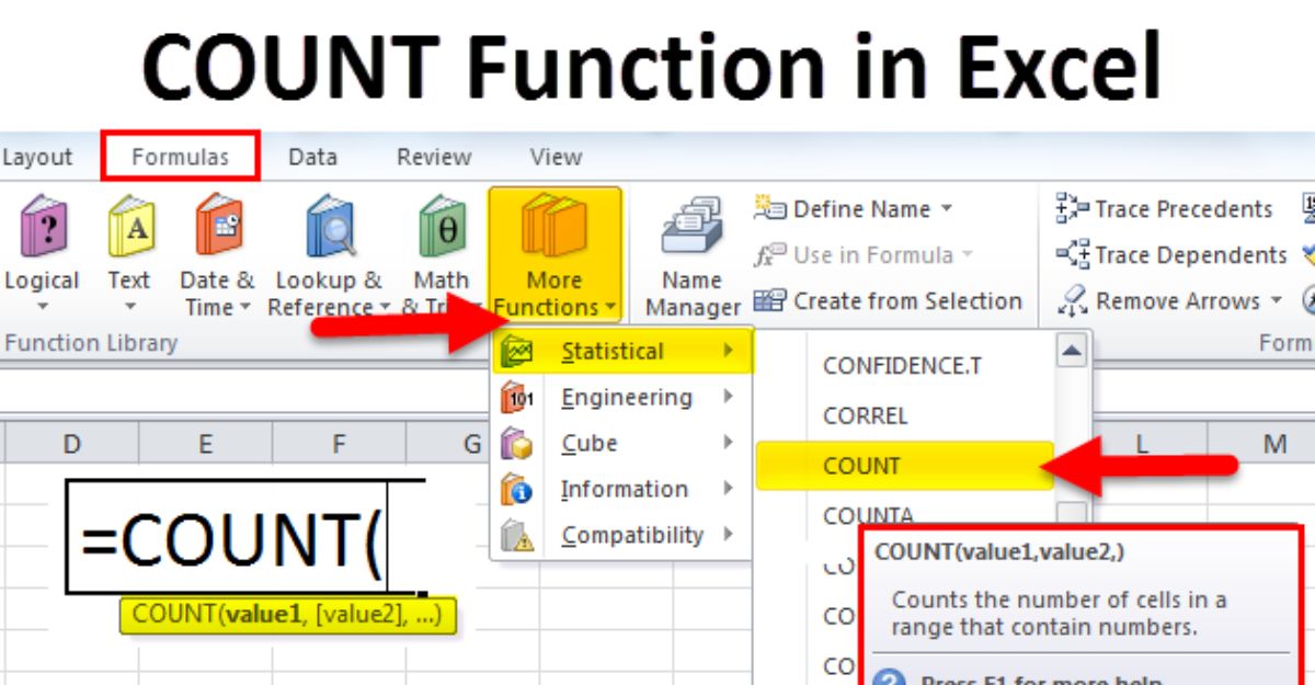 Hướng Dẫn Chi Tiết Cách Sử Dụng Hàm Count Trong Excel 9586