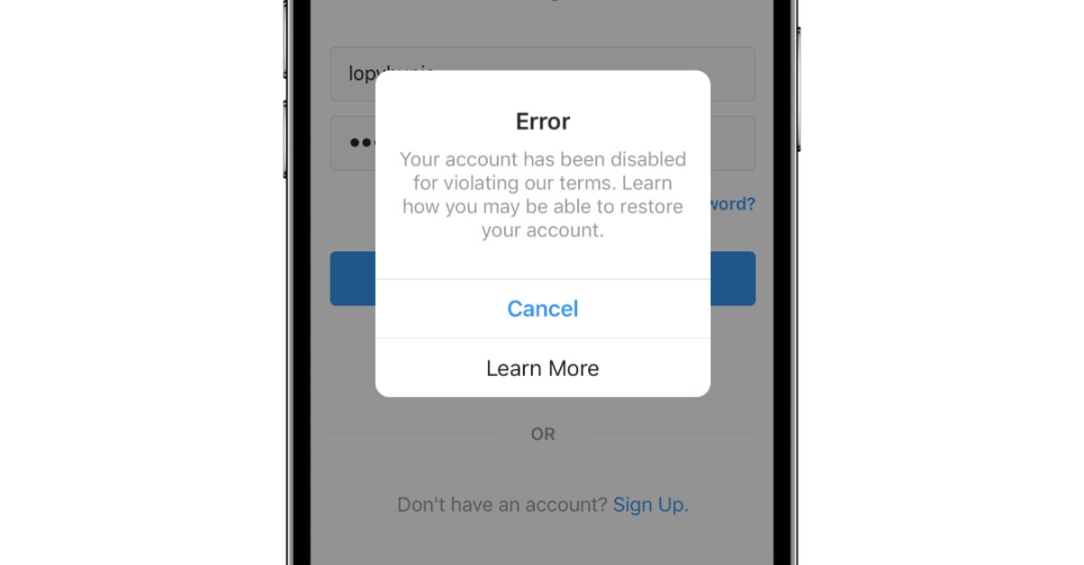 Hướng dẫn cách lấy lại instagram bị vô hiệu hóa