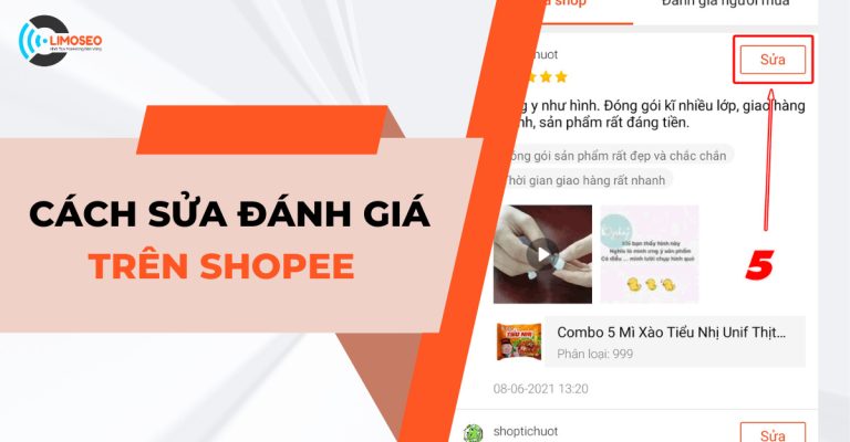 Hướng dẫn cách sửa đánh giá trên Shopee