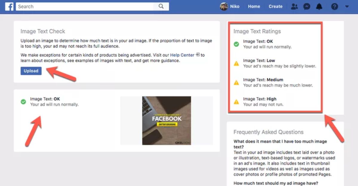Kiểm tra text quảng cáo facebook là gì