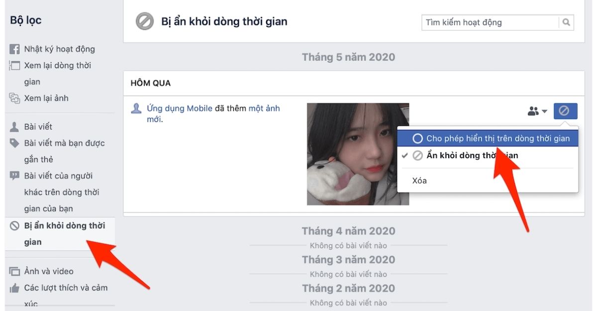 Làm cách nào để ẩn bài viết của fanpage