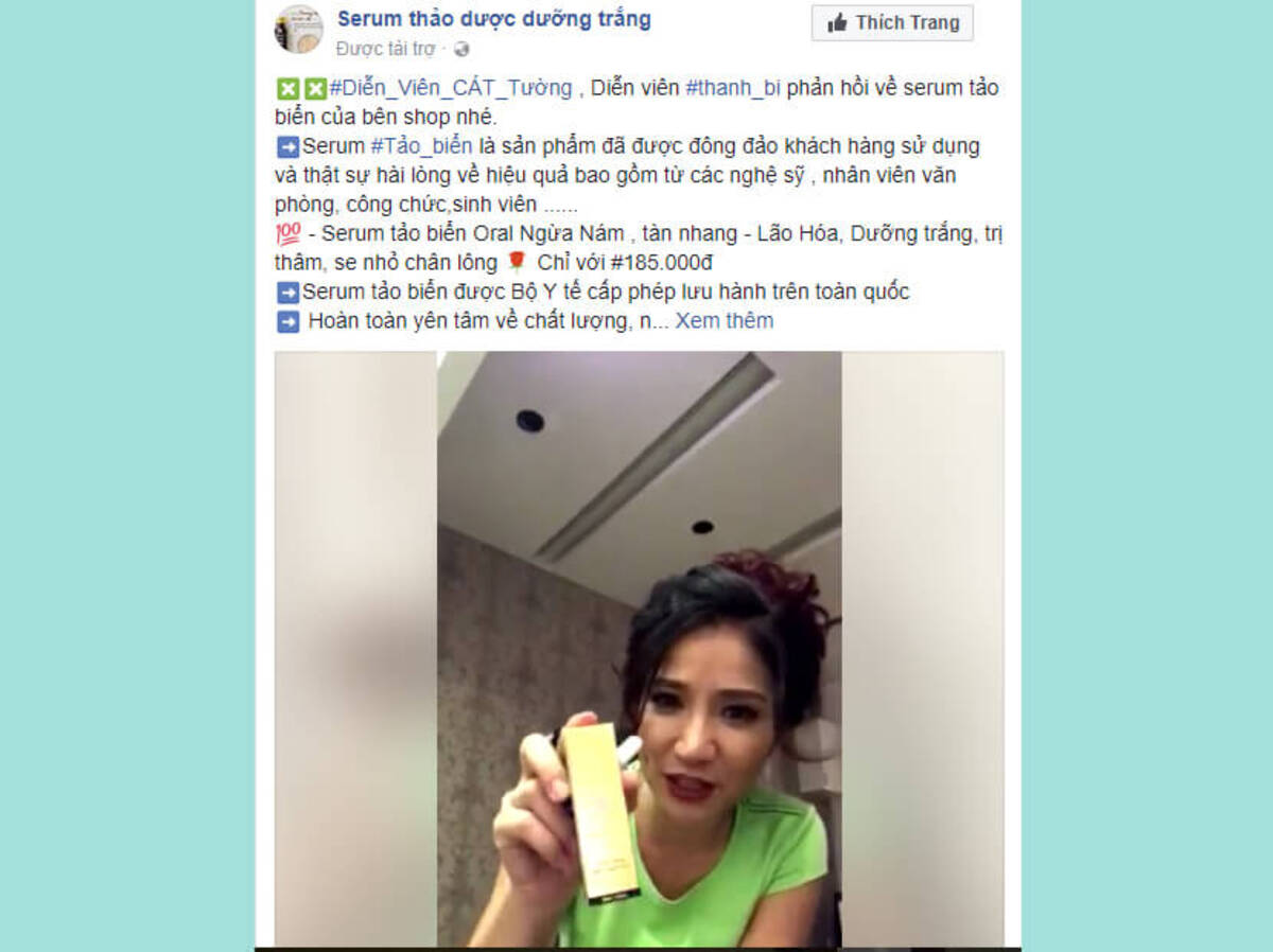 Mẫu content người nổi tiếng