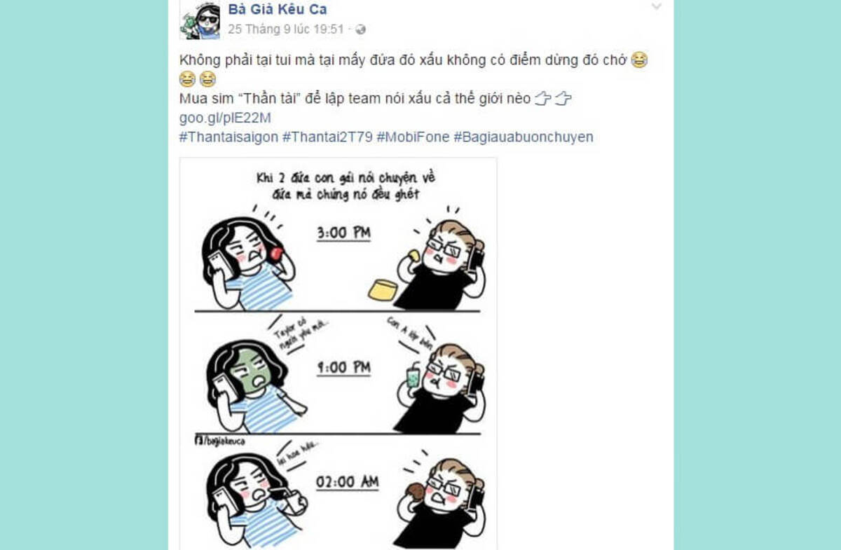 Mẫu content trúng tim đen