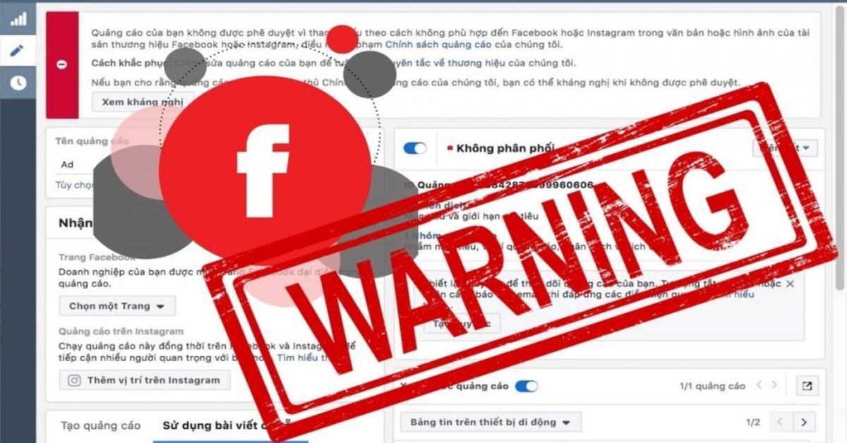 Những sản phẩm không được xét duyệt trong hợp đồng Facebook