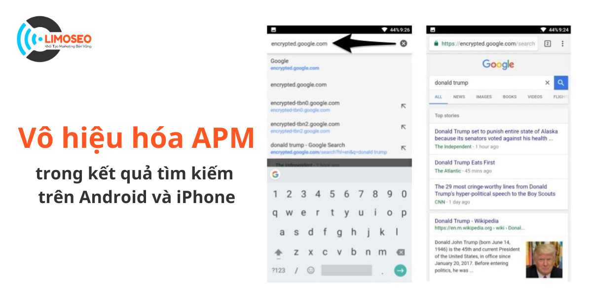Vô hiệu hóa Google AMP trong kết quả tìm kiếm trên Android và iPhone