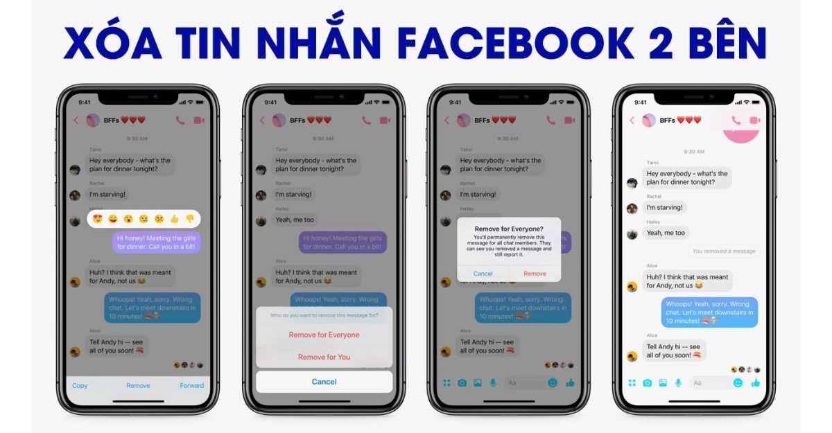 Xóa tin nhắn Facebook ở Fanpage và trang cá nhân