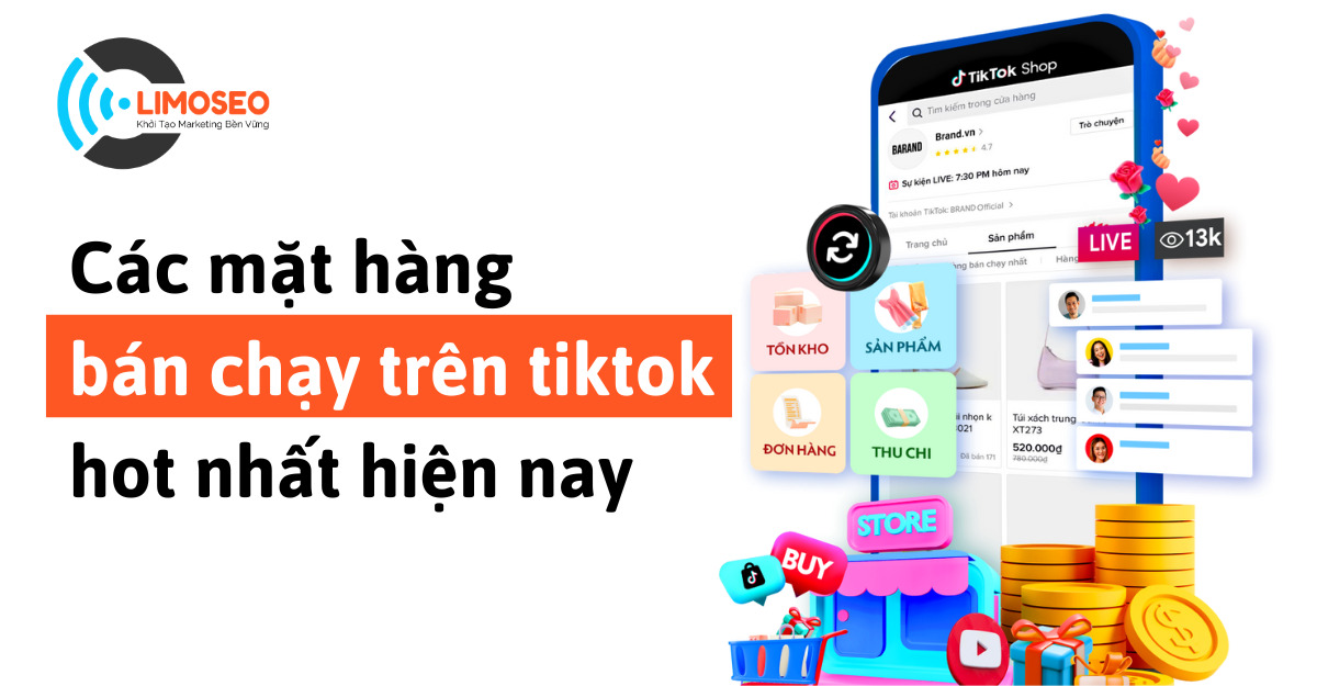 các mặt hàng bán chạy trên tiktok hot nhất hiện nay
