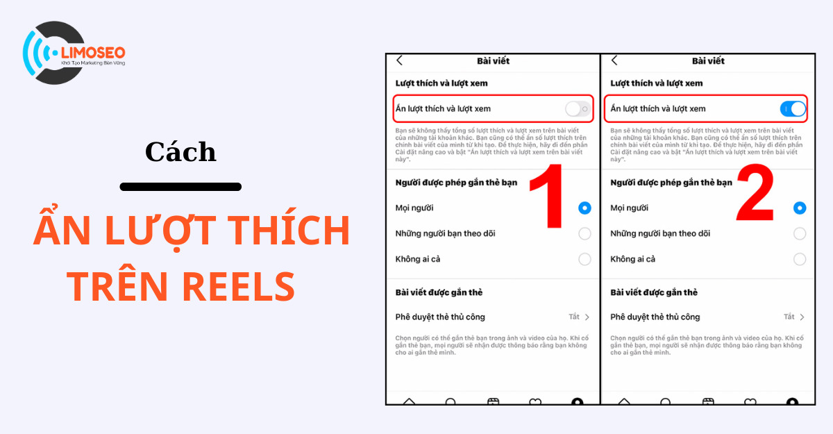 cách ẩn lượt thích trên Reels