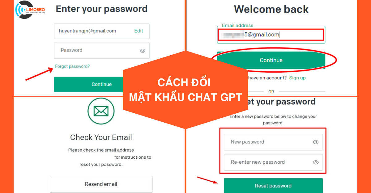 cách đổi mật khẩu chat gpt