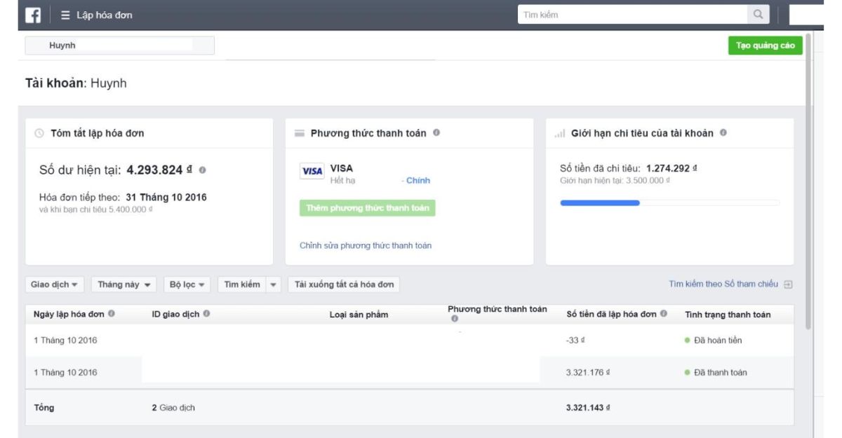 Cách kiểm tra chi phí thanh toán quảng cáo Facebook của bạn