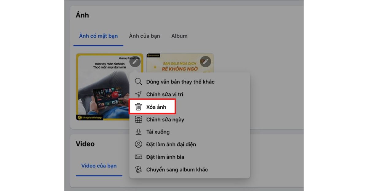 Cách xóa ảnh trên Facebook đơn giản bằng máy tính
