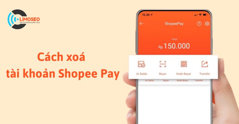 cách xoá tài khoản shopee pay