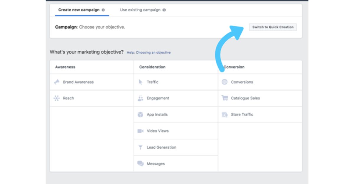 Đề xuất quảng cáo đầu tiên trên Facebook Ads Manager