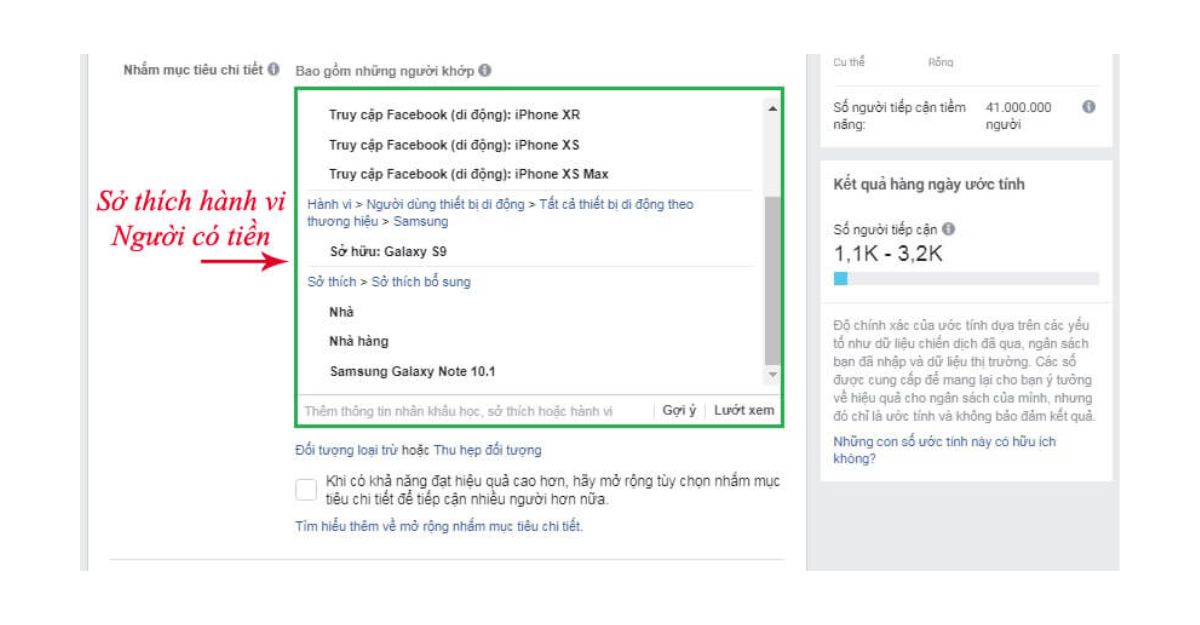 Hướng dẫn target khách hàng giàu có trên facebook