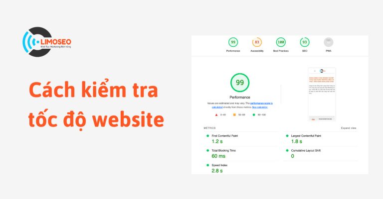 kiểm tra tốc độ website