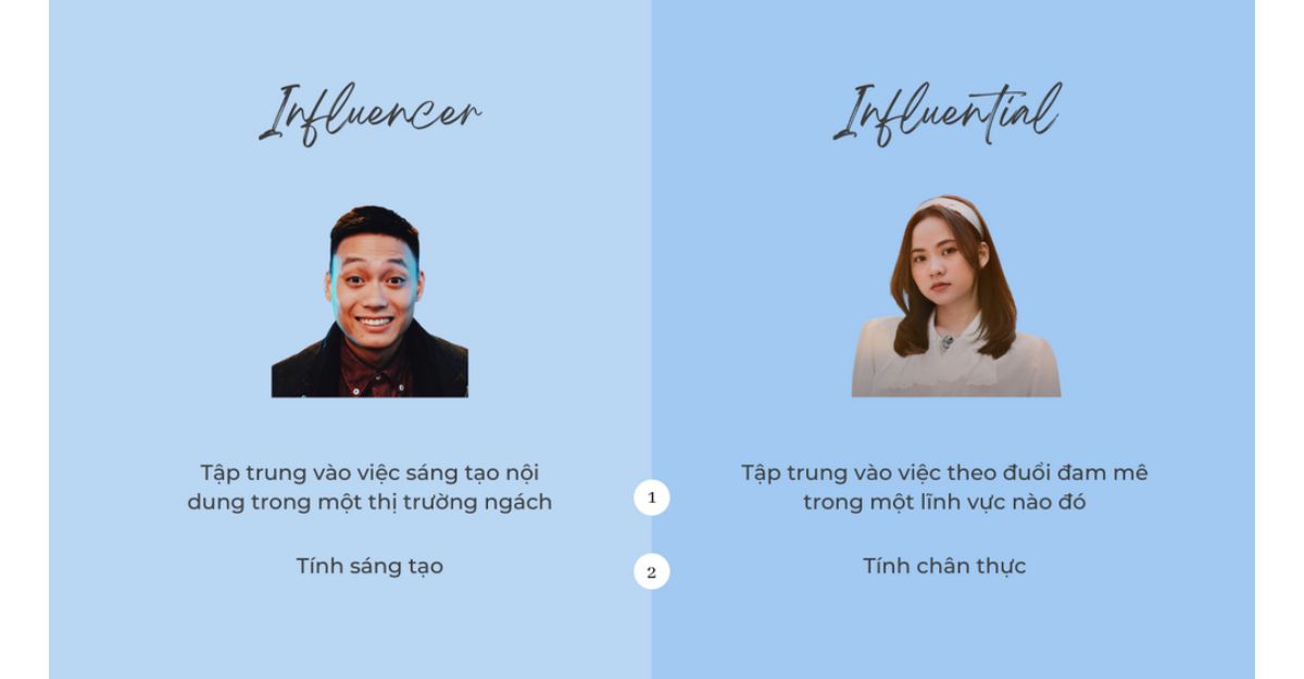 Sự khác biệt giữa Influencer và Influential Marketing là gì?