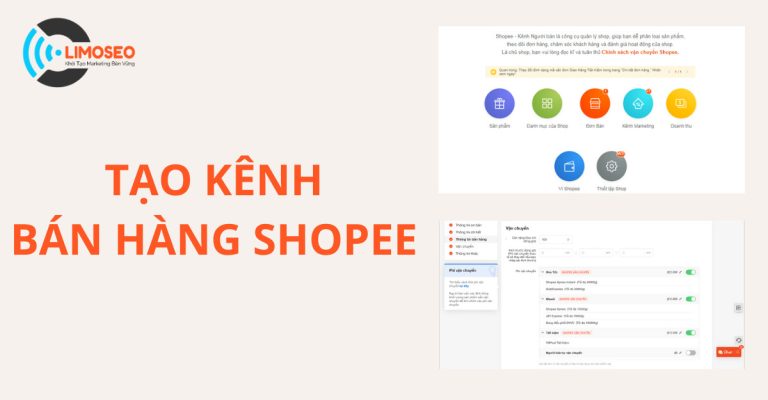 tạo kênh bán hàng Shopee