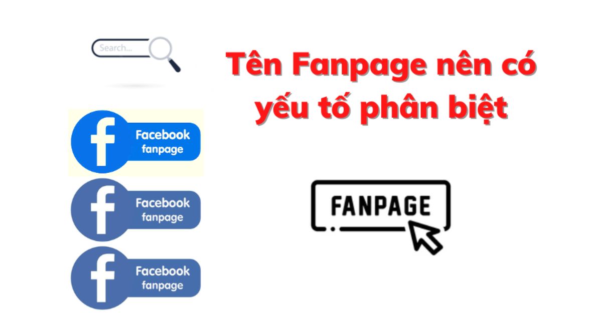 Tên fanpage cần độc đáo và phân biệt