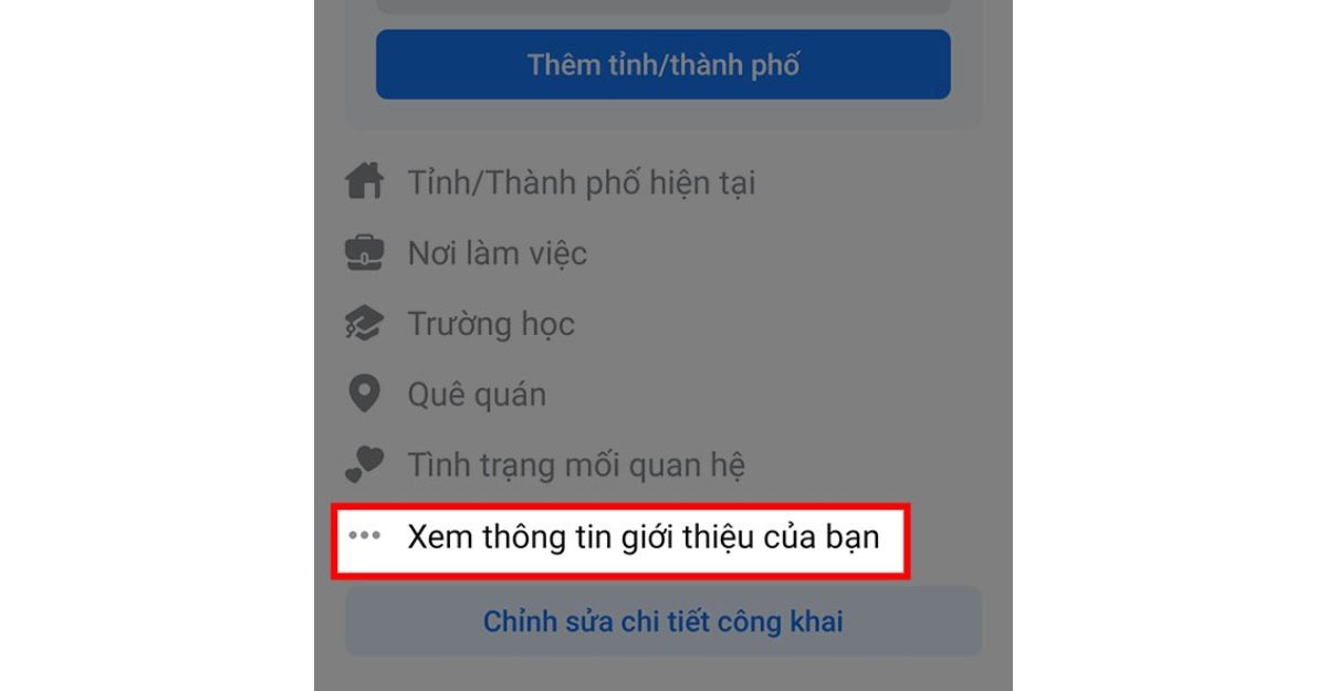 Xem lại các trang đã thích trên điện thoại