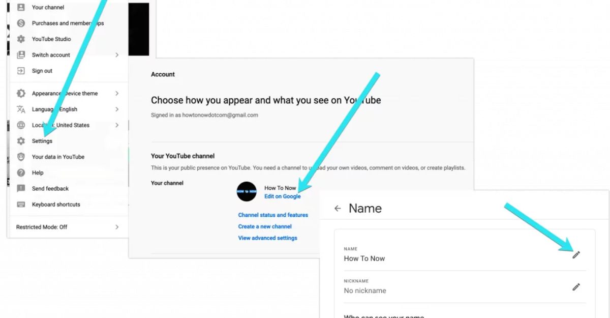 Cách đổi tên người dùng YouTube