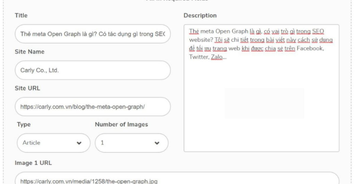 Cài đặt Open Graph cho Website như thế nào
