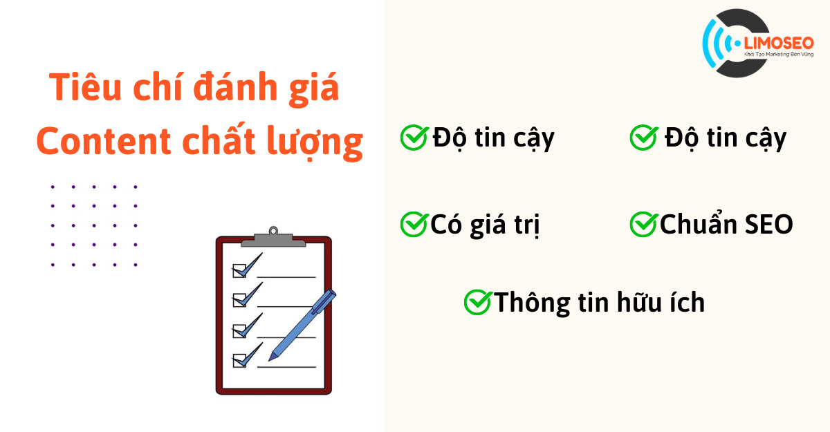Tiêu chí đánh giá Content chất lượng
